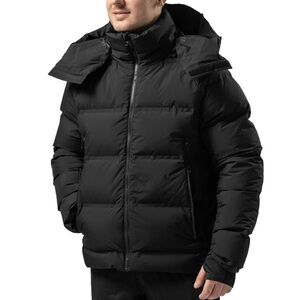COPY - fit space Men's Insulated Synthetic Down Puffer Jacket Winter Warm Coat …